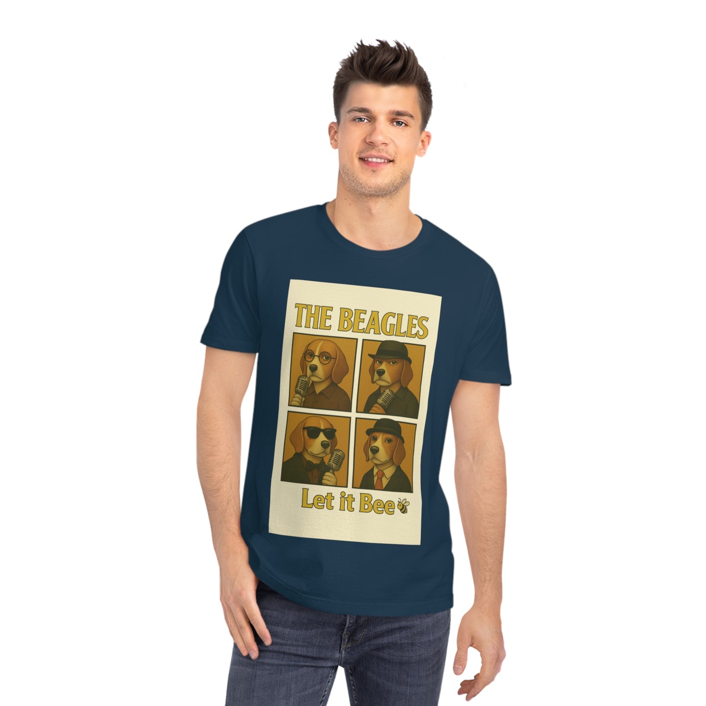 THE BEAGLES - Organic Cotton Unisex T-Shirt For the Musician Dog Owners