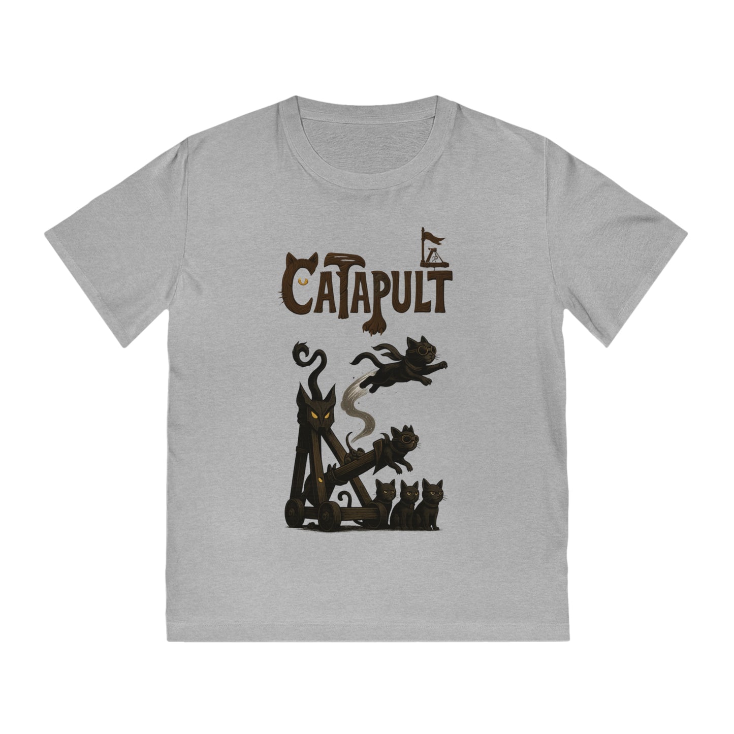 CATAPULT - Organic Cotton Unisex T-Shirt For The Daring Cat's Owner