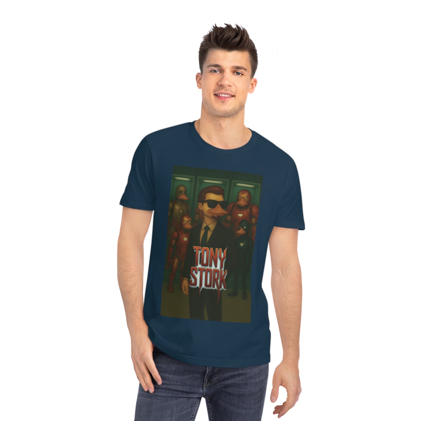 TONY STORK - Organic Cotton Unisex T-Shirt for Birdwatching Superheroes