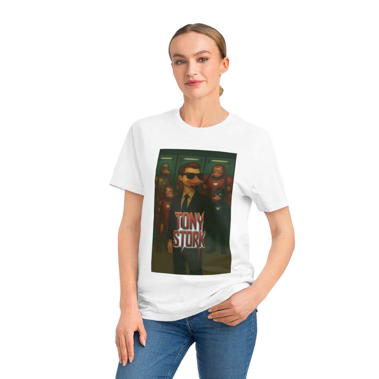 TONY STORK - Organic Cotton Unisex T-Shirt for Birdwatching Superheroes