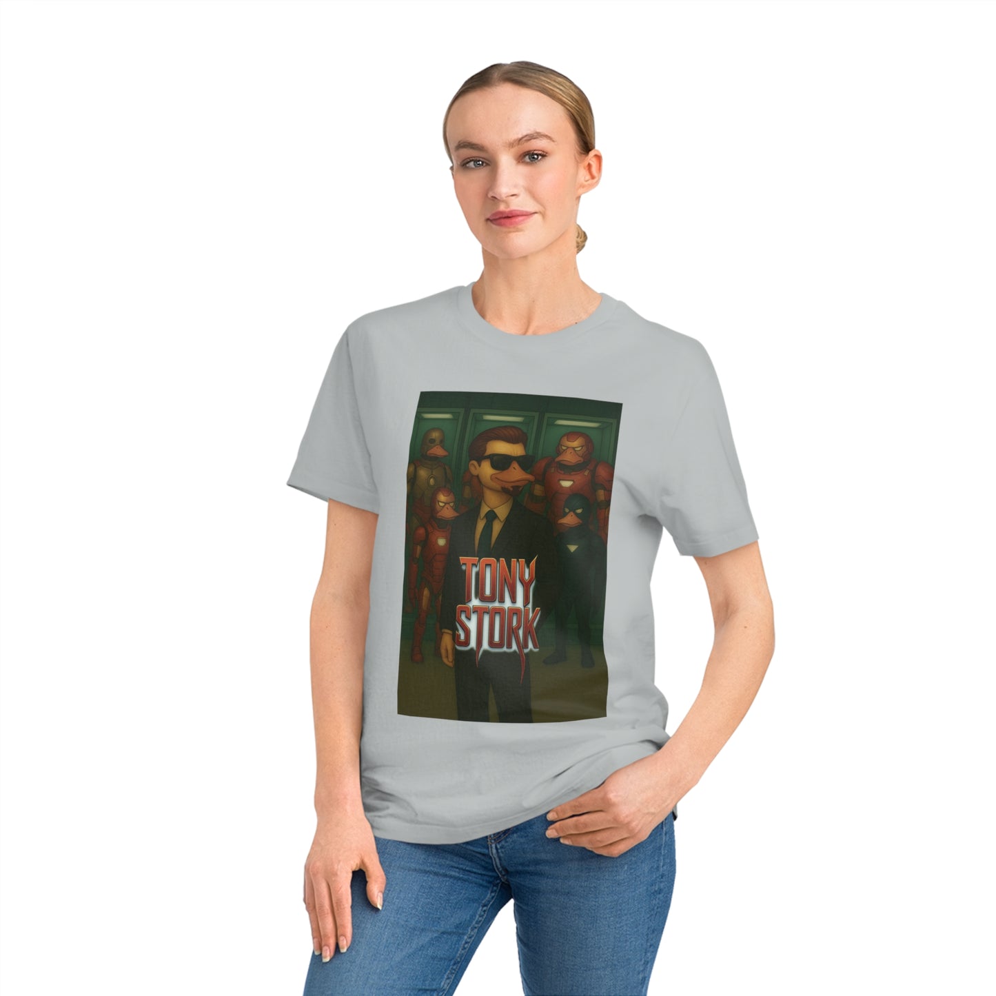 TONY STORK - Organic Cotton Unisex T-Shirt for Birdwatching Superheroes