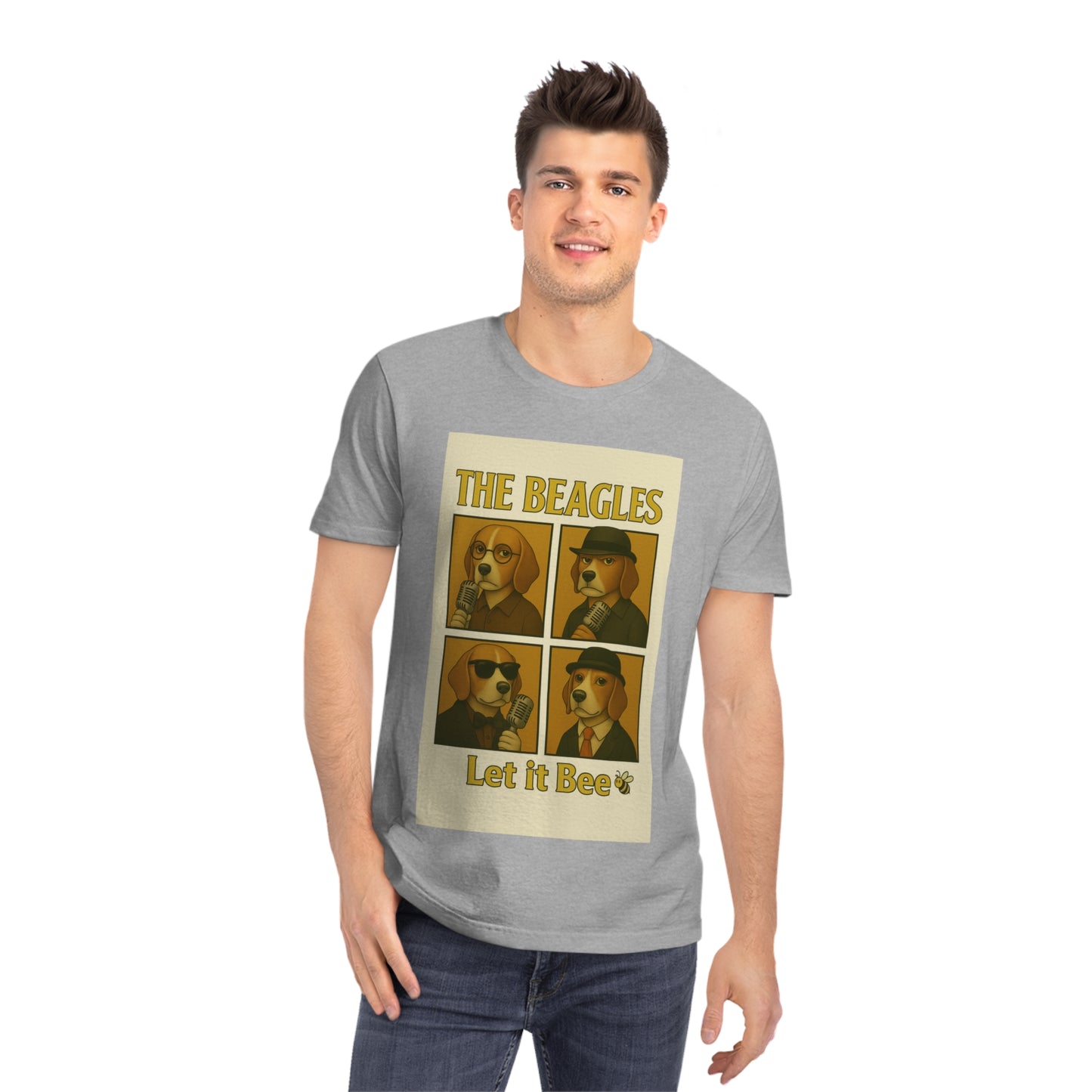 THE BEAGLES - Organic Cotton Unisex T-Shirt For the Musician Dog Owners
