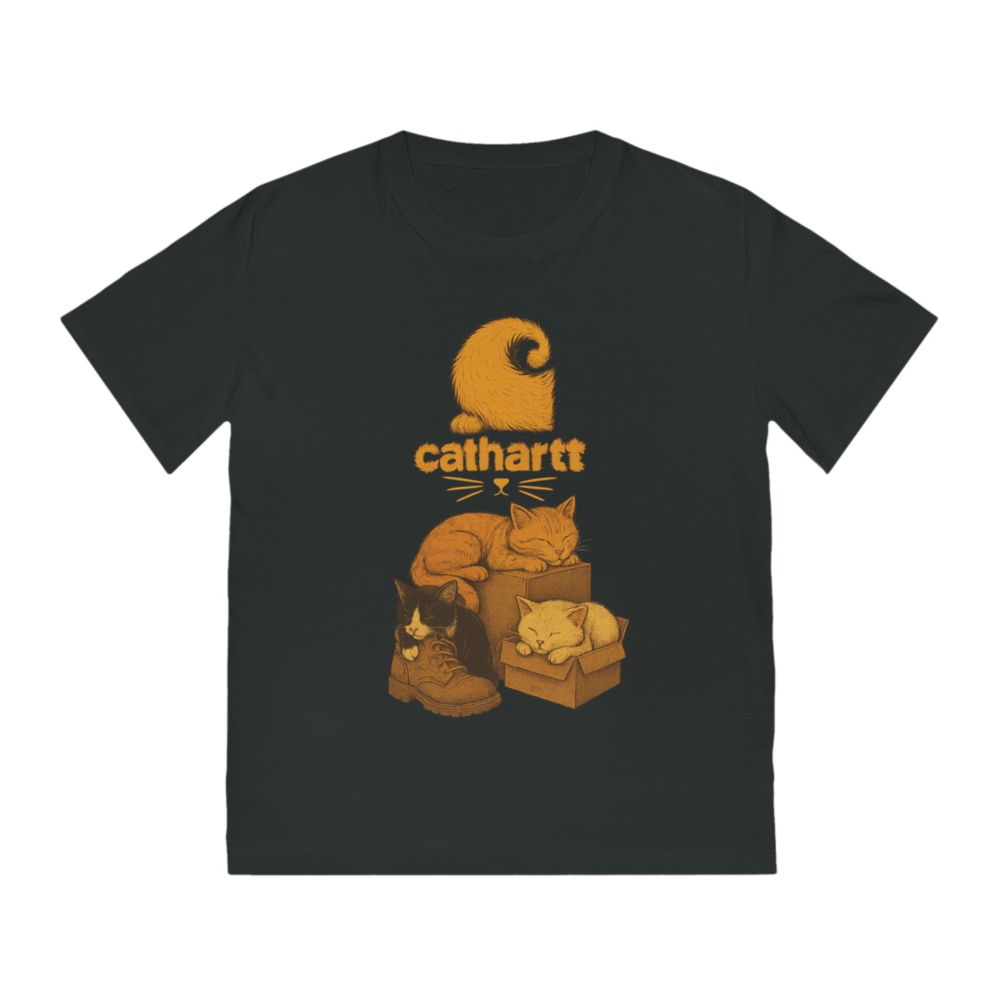 CATHARTT - Organic Cotton T-Shirt For The Worker Cat
