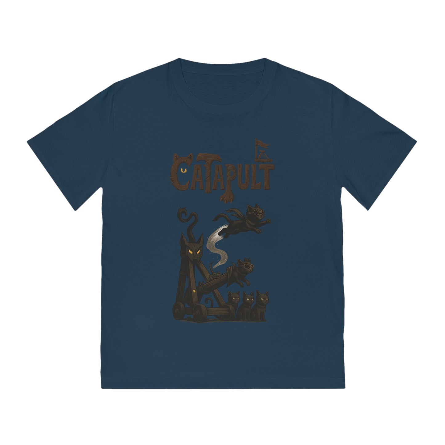CATAPULT - Organic Cotton Unisex T-Shirt For The Daring Cat's Owner