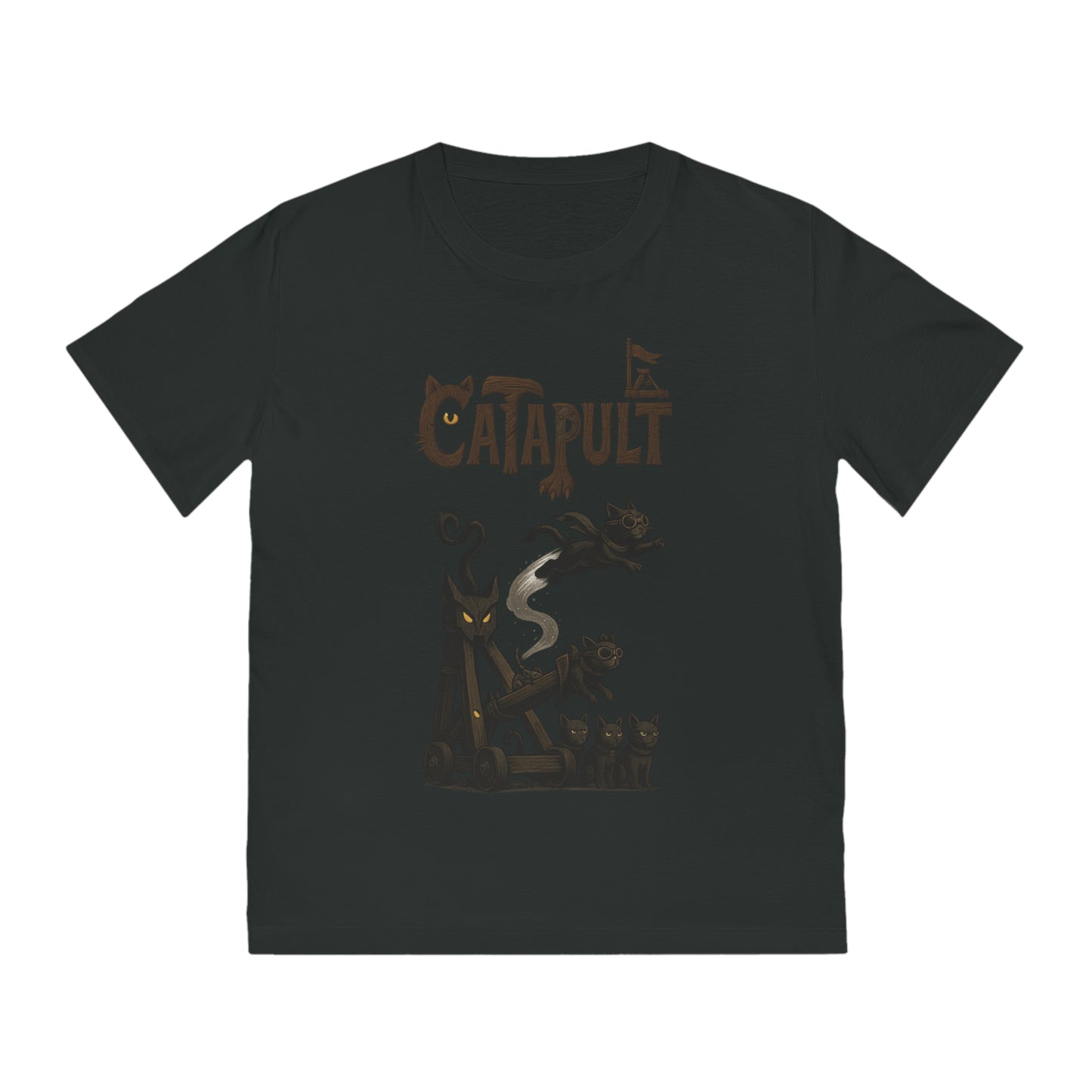 CATAPULT - Organic Cotton Unisex T-Shirt For The Daring Cat's Owner