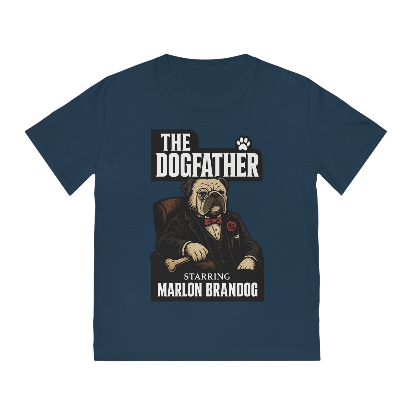 THE DOGFATHER - Organic Cotton Unisex T-Shirt for Dog-Loving Moviegoers