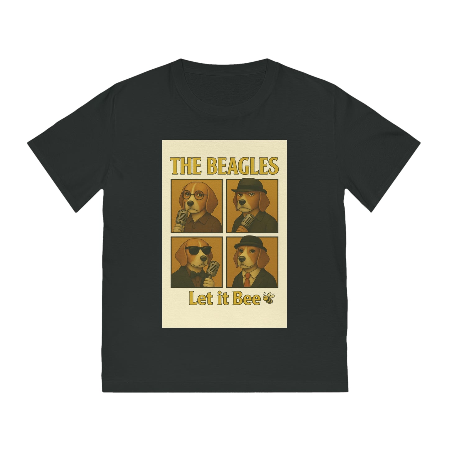 THE BEAGLES - Organic Cotton Unisex T-Shirt For the Musician Dog Owners