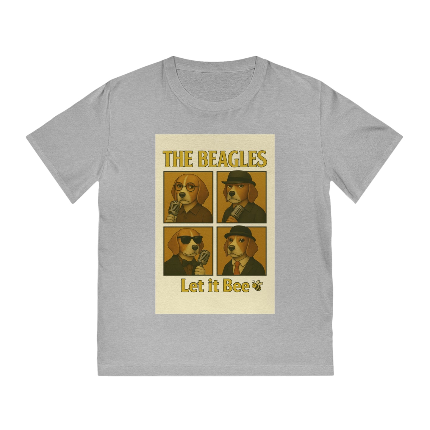 THE BEAGLES - Organic Cotton Unisex T-Shirt For the Musician Dog Owners