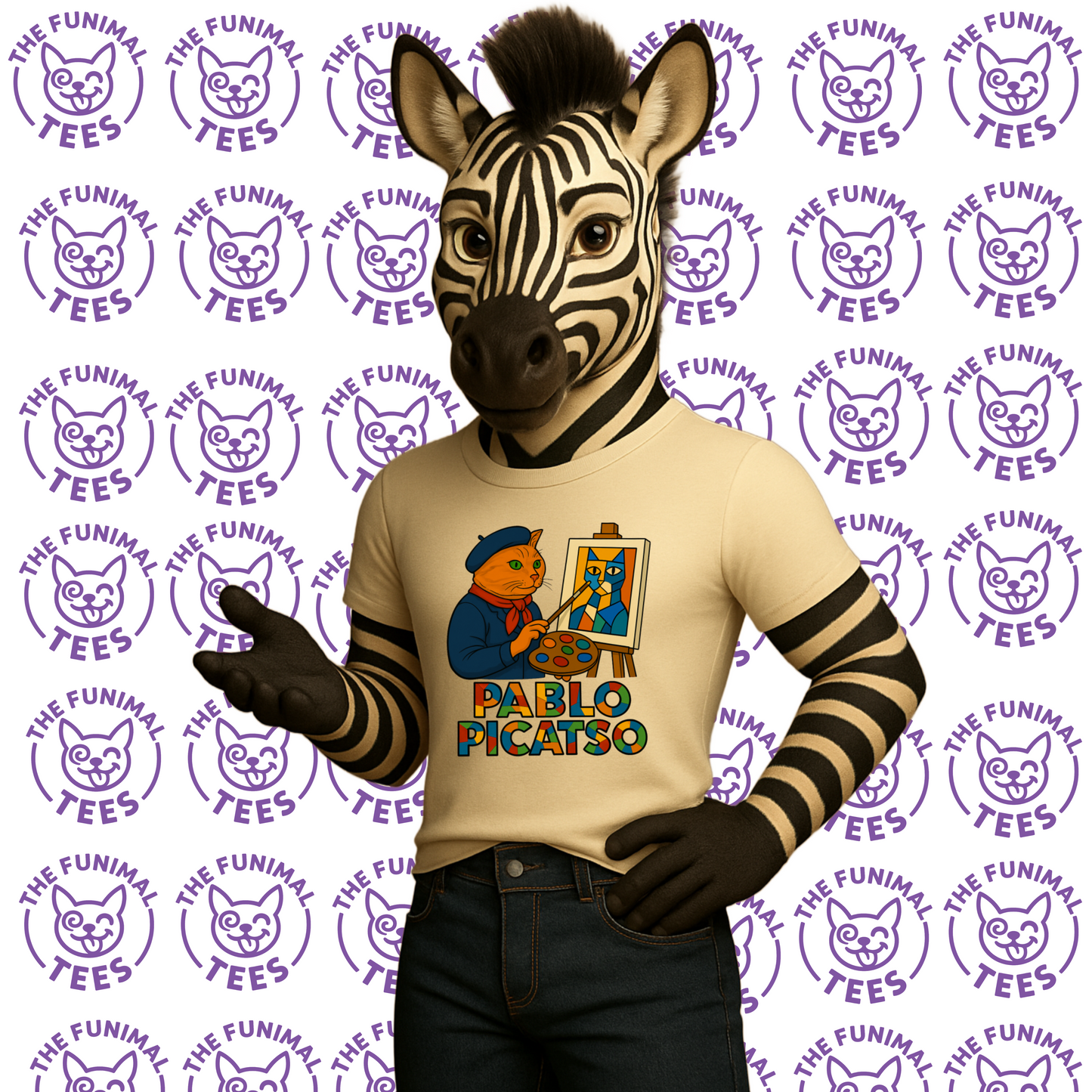 PABLO PICATSO - Organic Cotton Unisex T-Shirt for the Artistic Cat's Owner