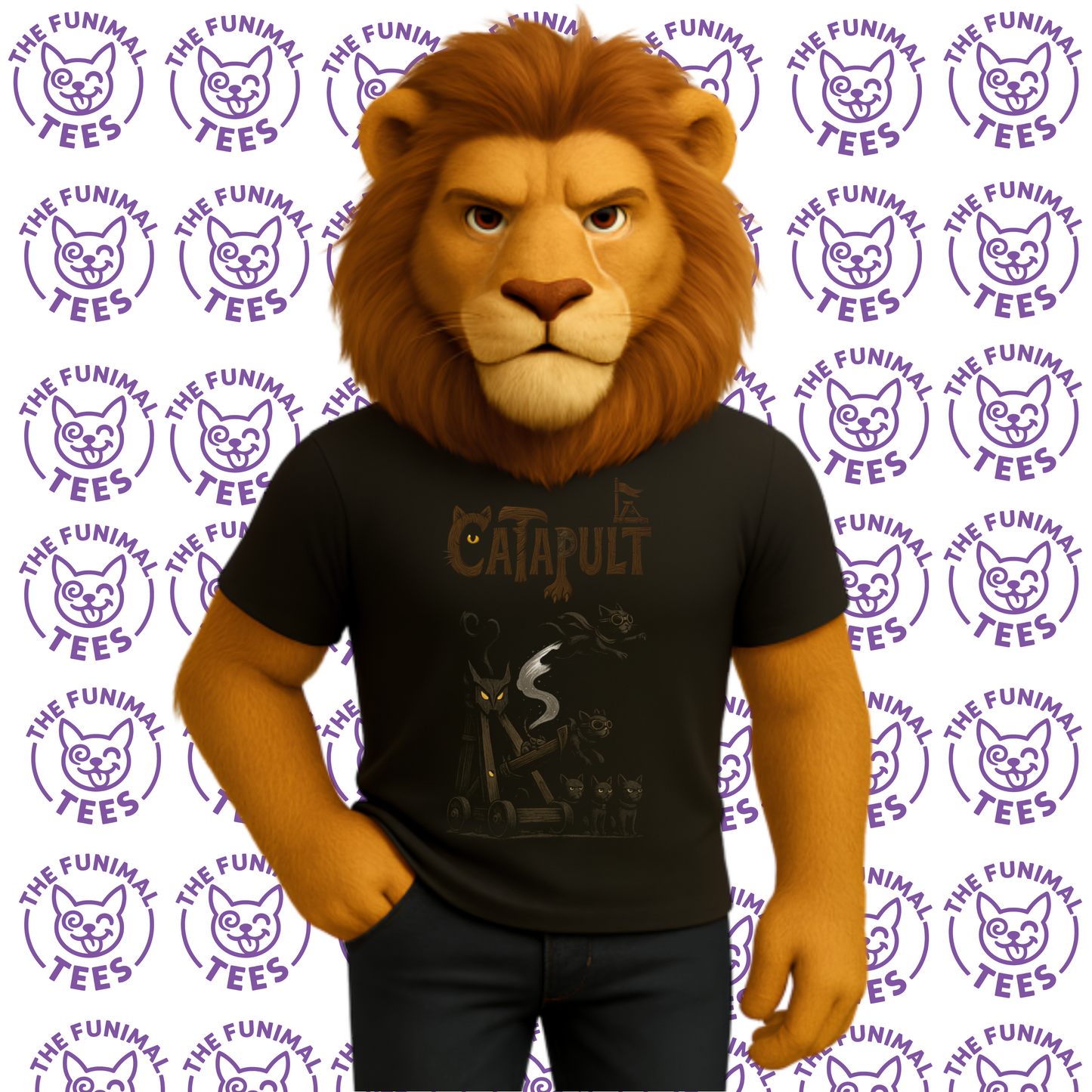 CATAPULT - Organic Cotton Unisex T-Shirt For The Daring Cat's Owner