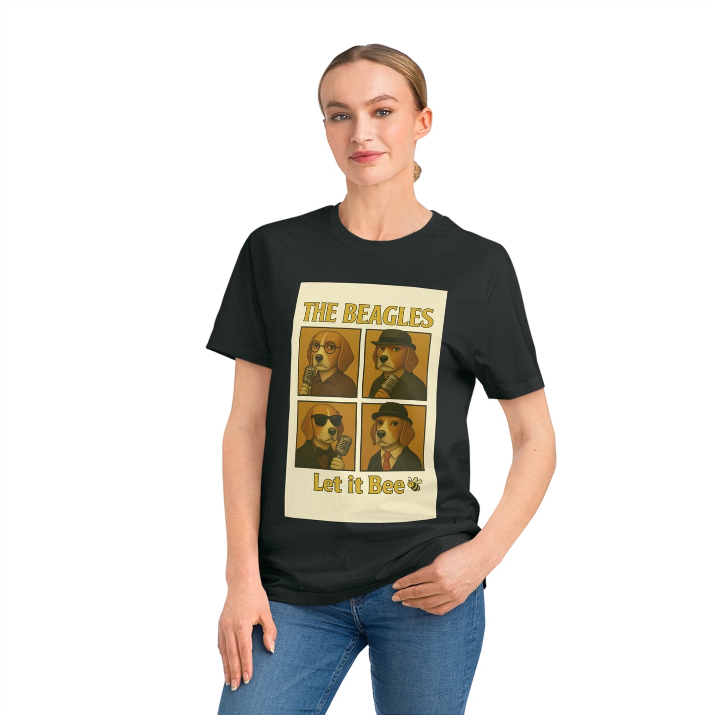 THE BEAGLES - Organic Cotton Unisex T-Shirt For the Musician Dog Owners