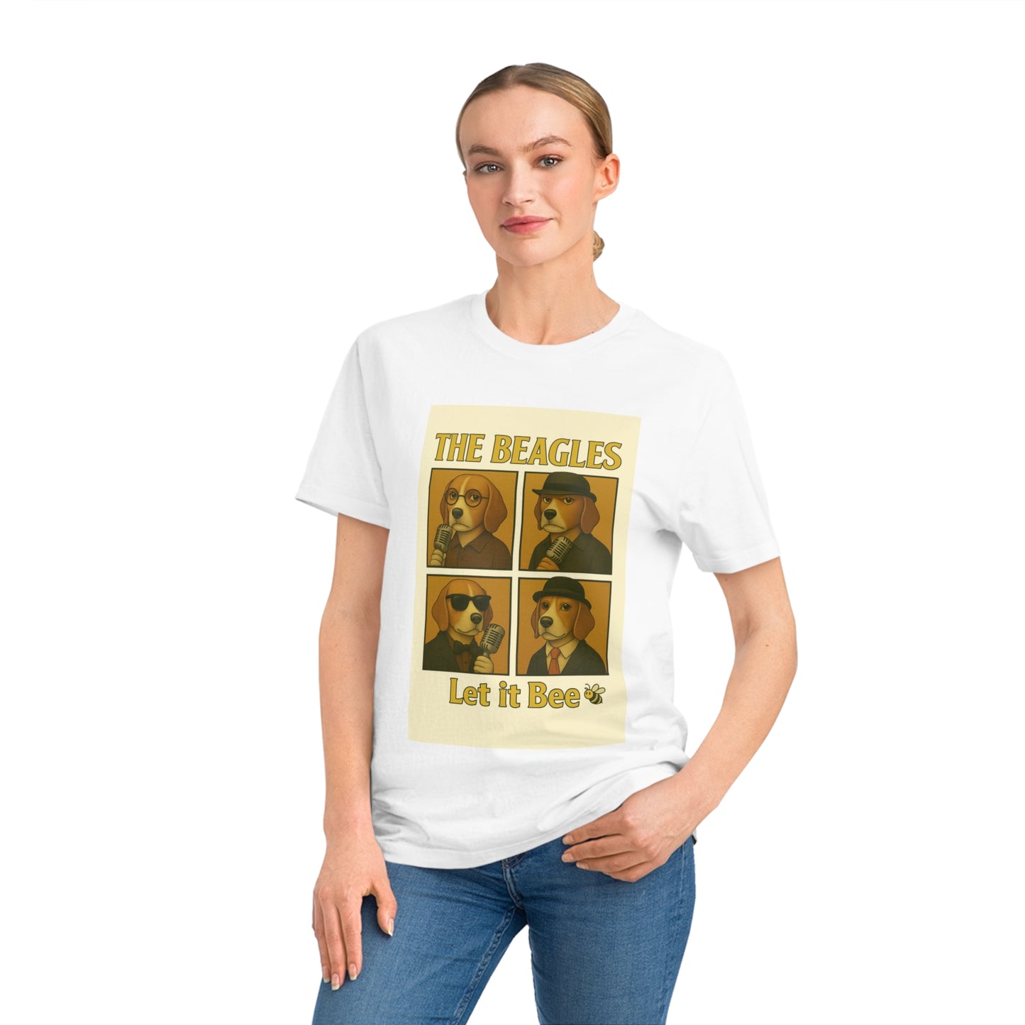 THE BEAGLES - Organic Cotton Unisex T-Shirt For the Musician Dog Owners