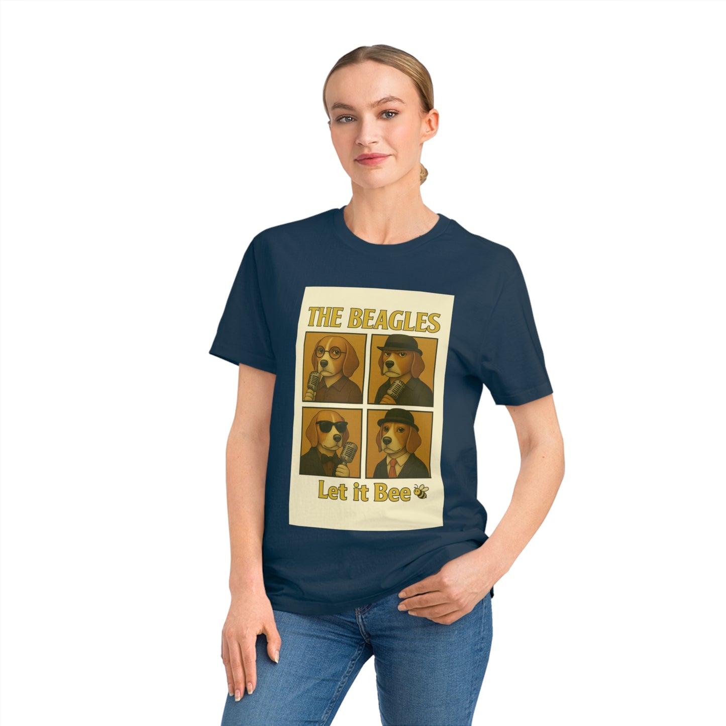 THE BEAGLES - Organic Cotton Unisex T-Shirt For the Musician Dog Owners