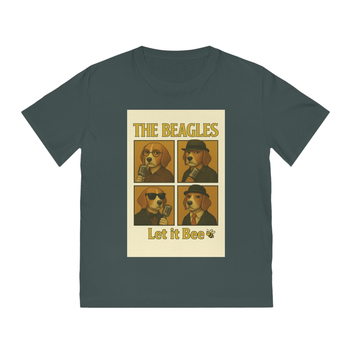 THE BEAGLES - Organic Cotton Unisex T-Shirt For the Musician Dog Owners