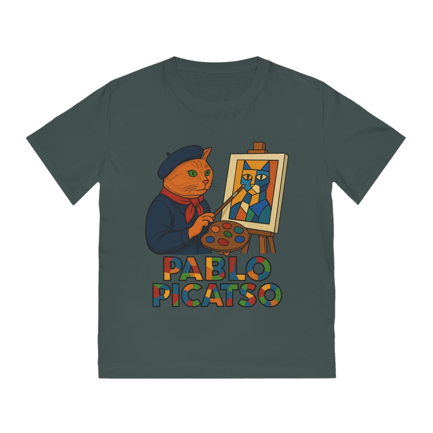 PABLO PICATSO - Organic Cotton Unisex T-Shirt for the Artistic Cat's Owner