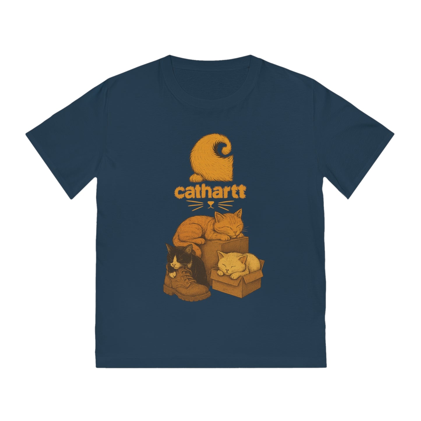CATHARTT - Organic Cotton T-Shirt For The Worker Cat