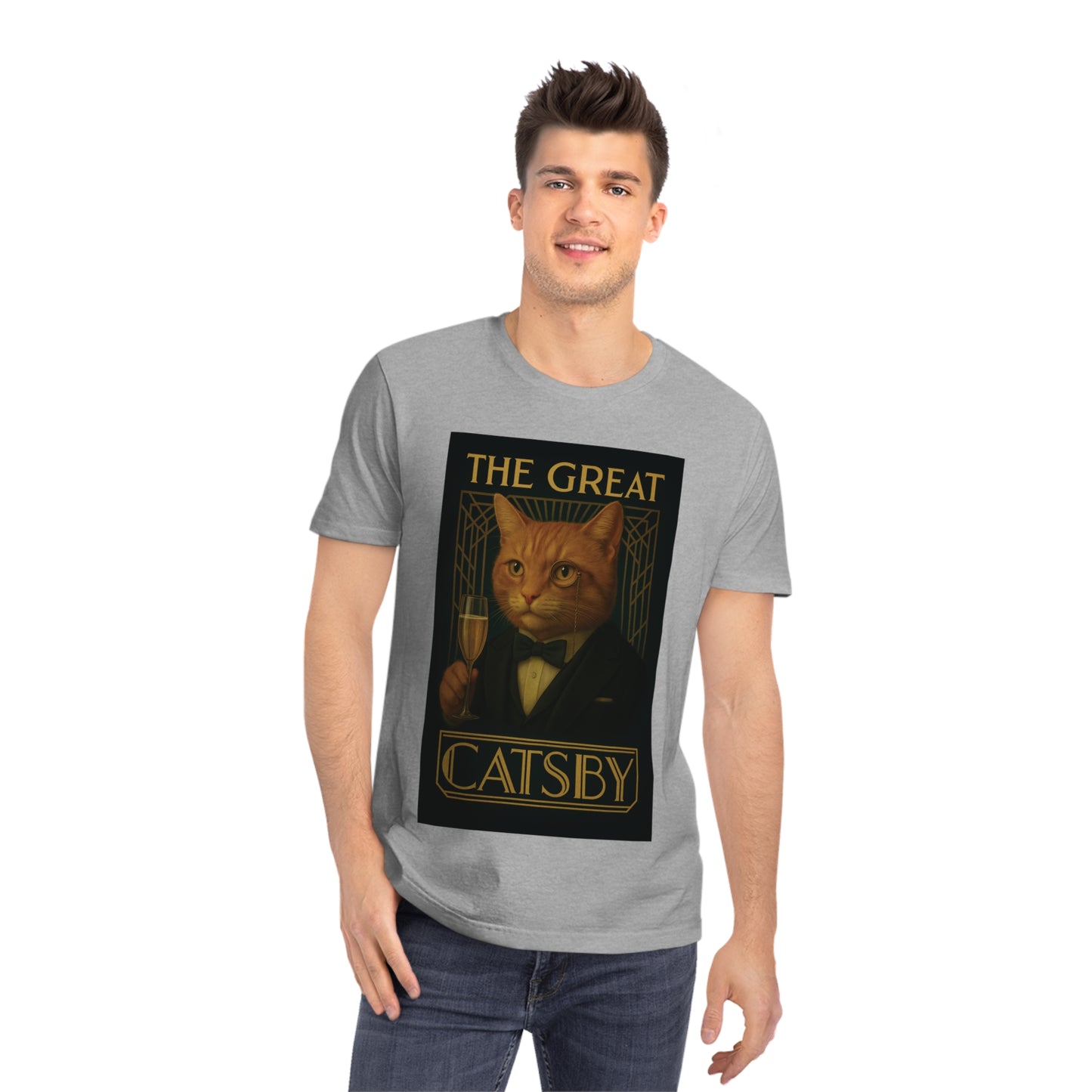 THE GREAT CATSBY - Organic Cotton Unisex T-Shirt for the Rich Cat