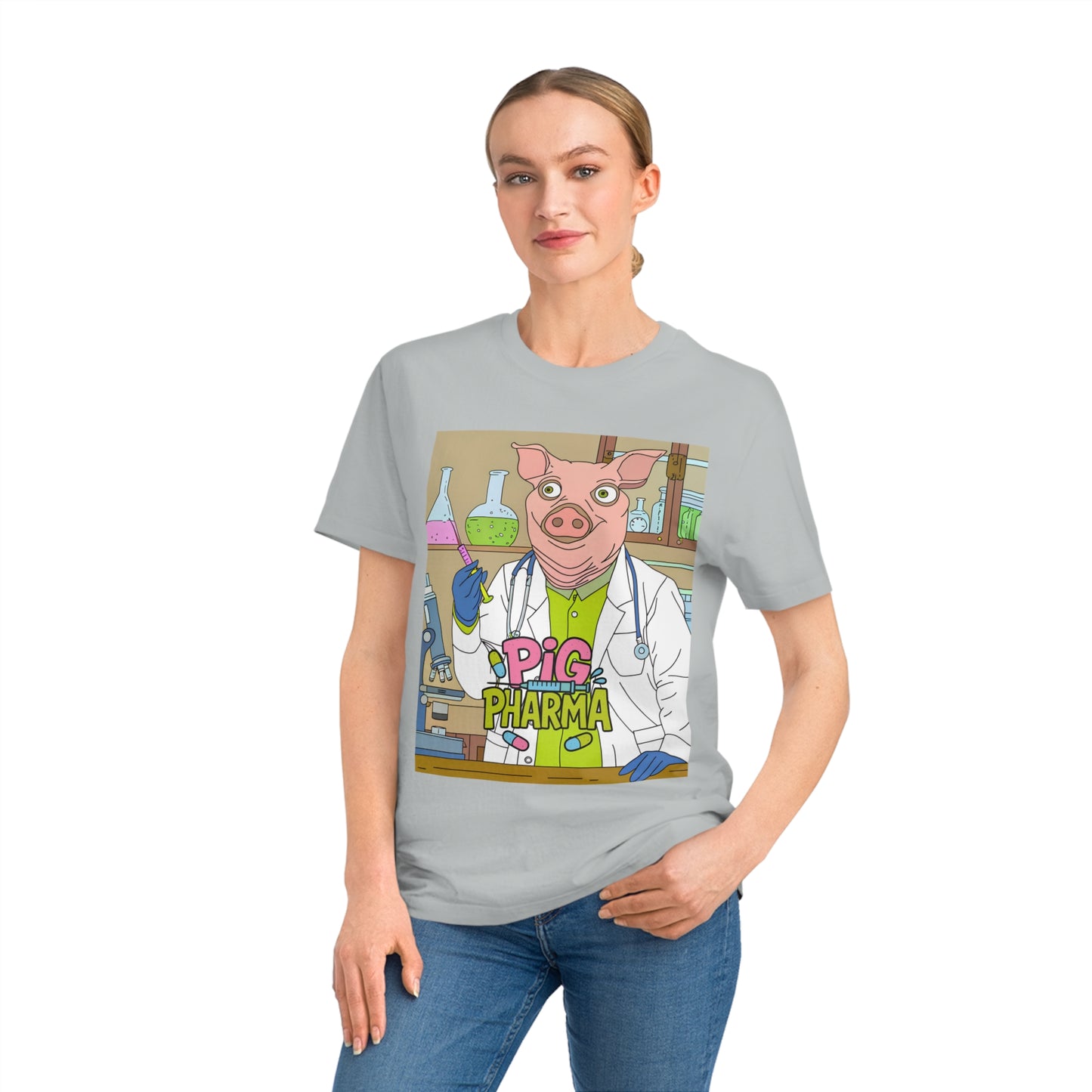 PIG PHARMA - Organic Cotton Unisex T-Shirt for Piggy's Lovers