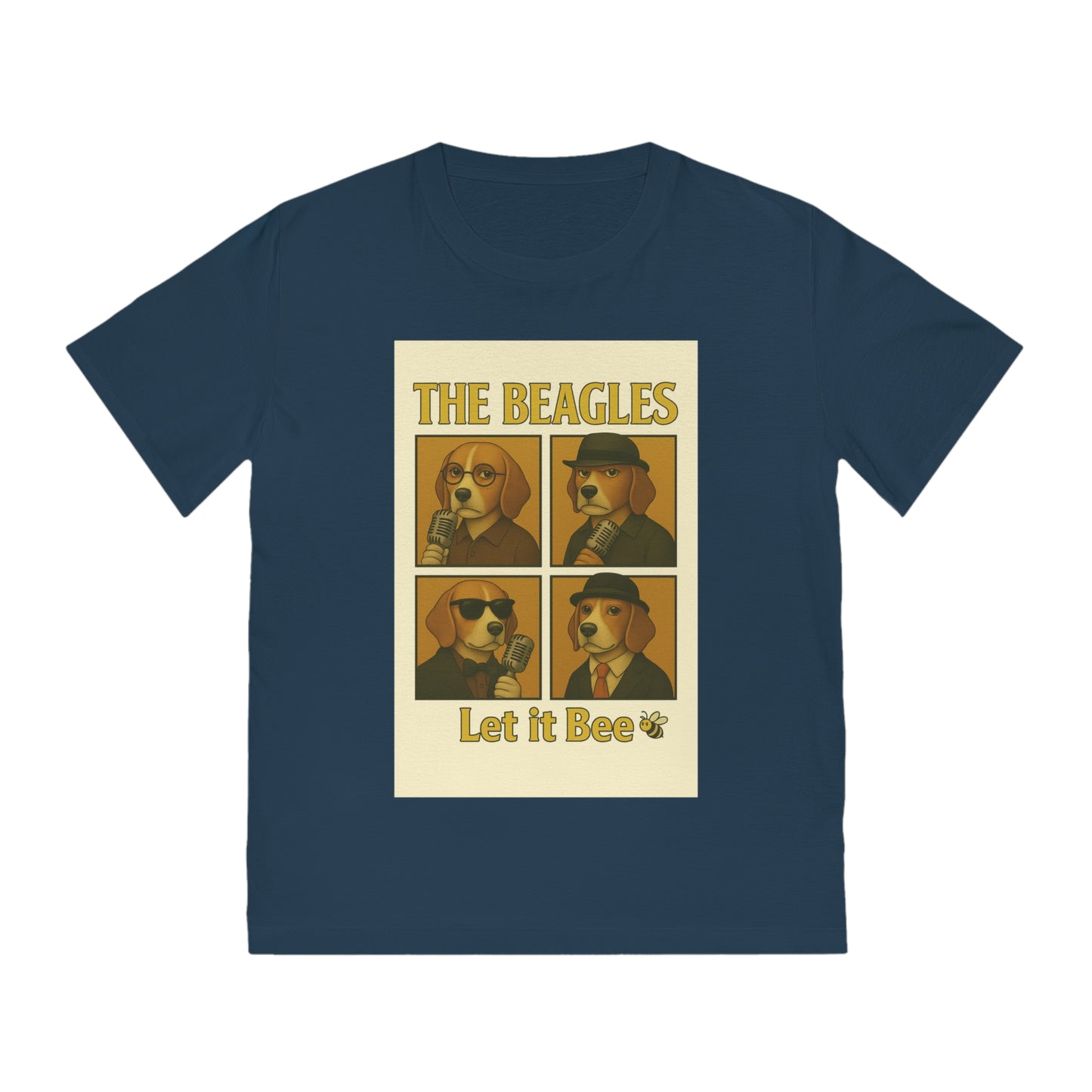 THE BEAGLES - Organic Cotton Unisex T-Shirt For the Musician Dog Owners