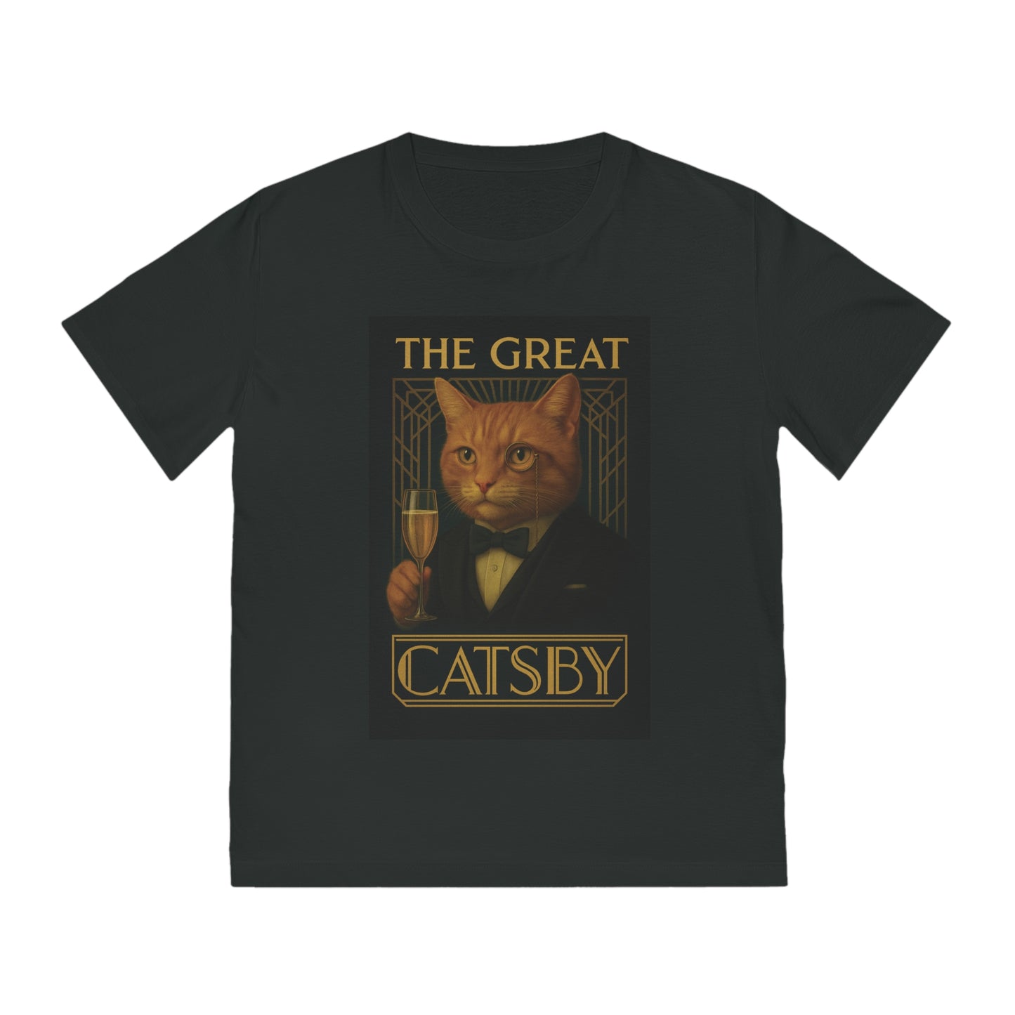 THE GREAT CATSBY - Organic Cotton Unisex T-Shirt for the Rich Cat