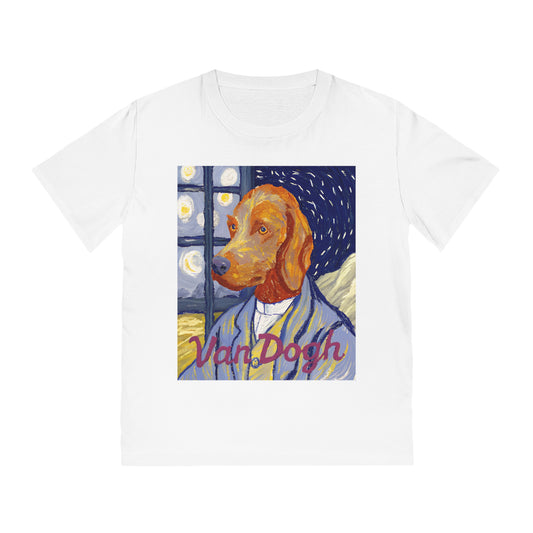 VAN DOGH - Organic Cotton Unisex T-Shirt for Art-Loving Dog Owners