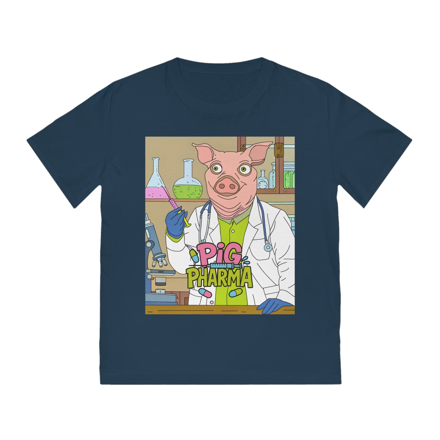 PIG PHARMA - Organic Cotton Unisex T-Shirt for Piggy's Lovers