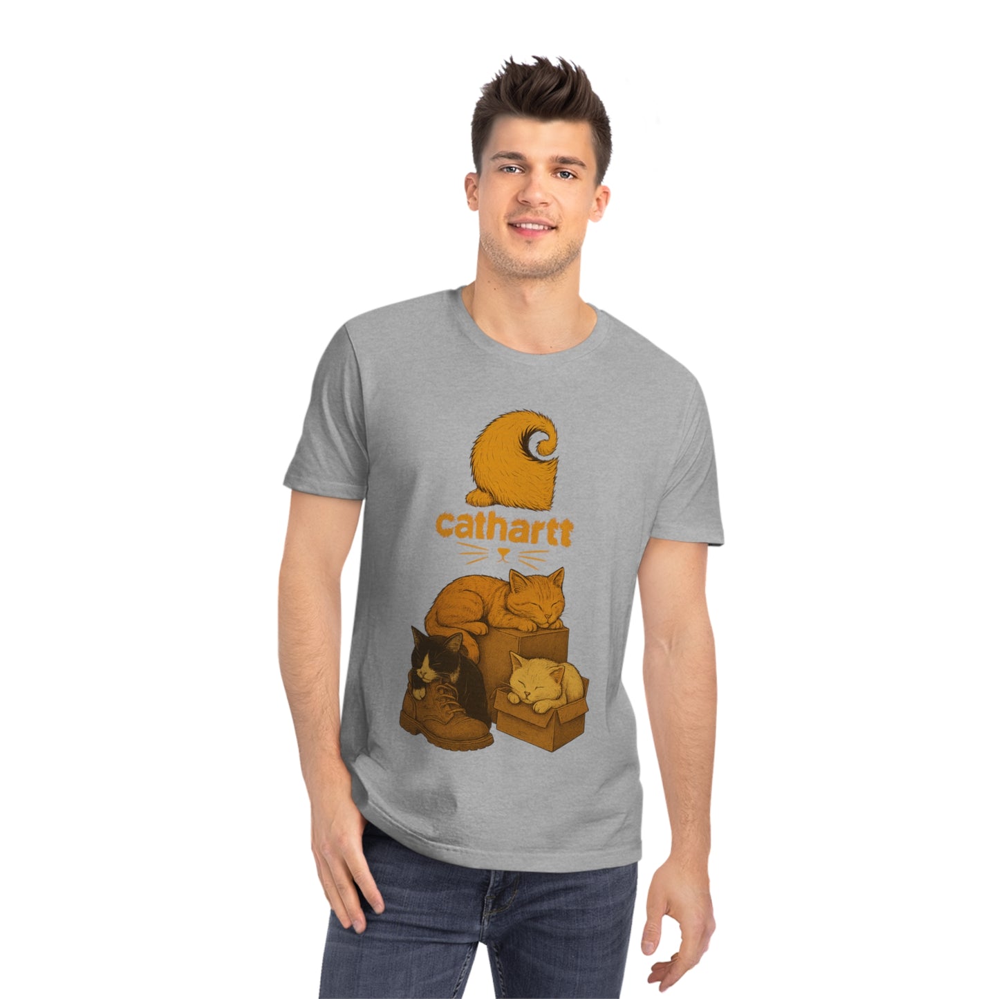 CATHARTT - Organic Cotton T-Shirt For The Worker Cat
