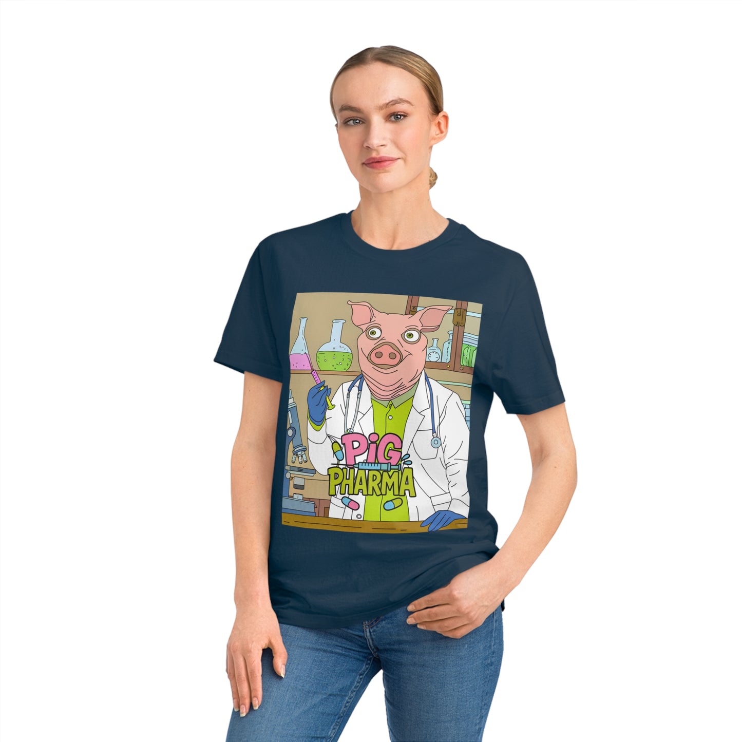 PIG PHARMA - Organic Cotton Unisex T-Shirt for Piggy's Lovers