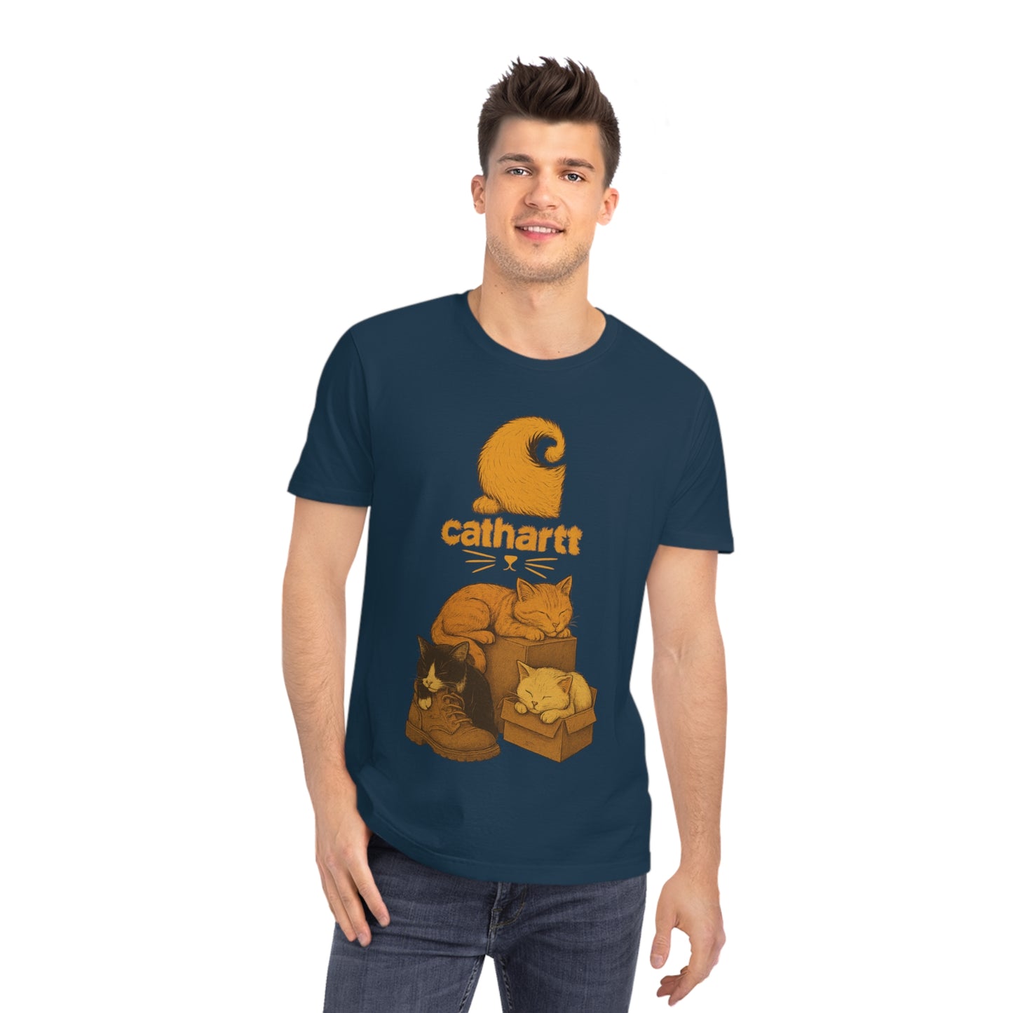 CATHARTT - Organic Cotton T-Shirt For The Worker Cat