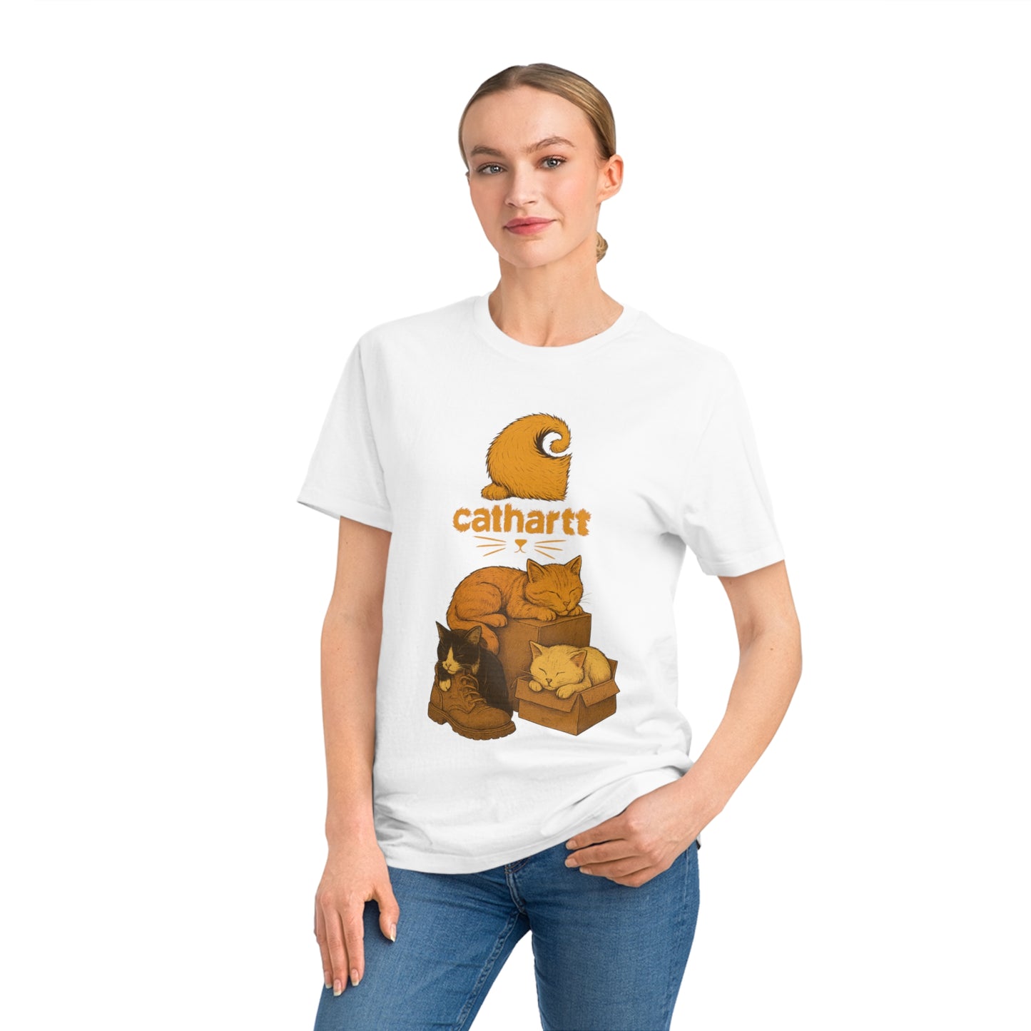CATHARTT - Organic Cotton T-Shirt For The Worker Cat