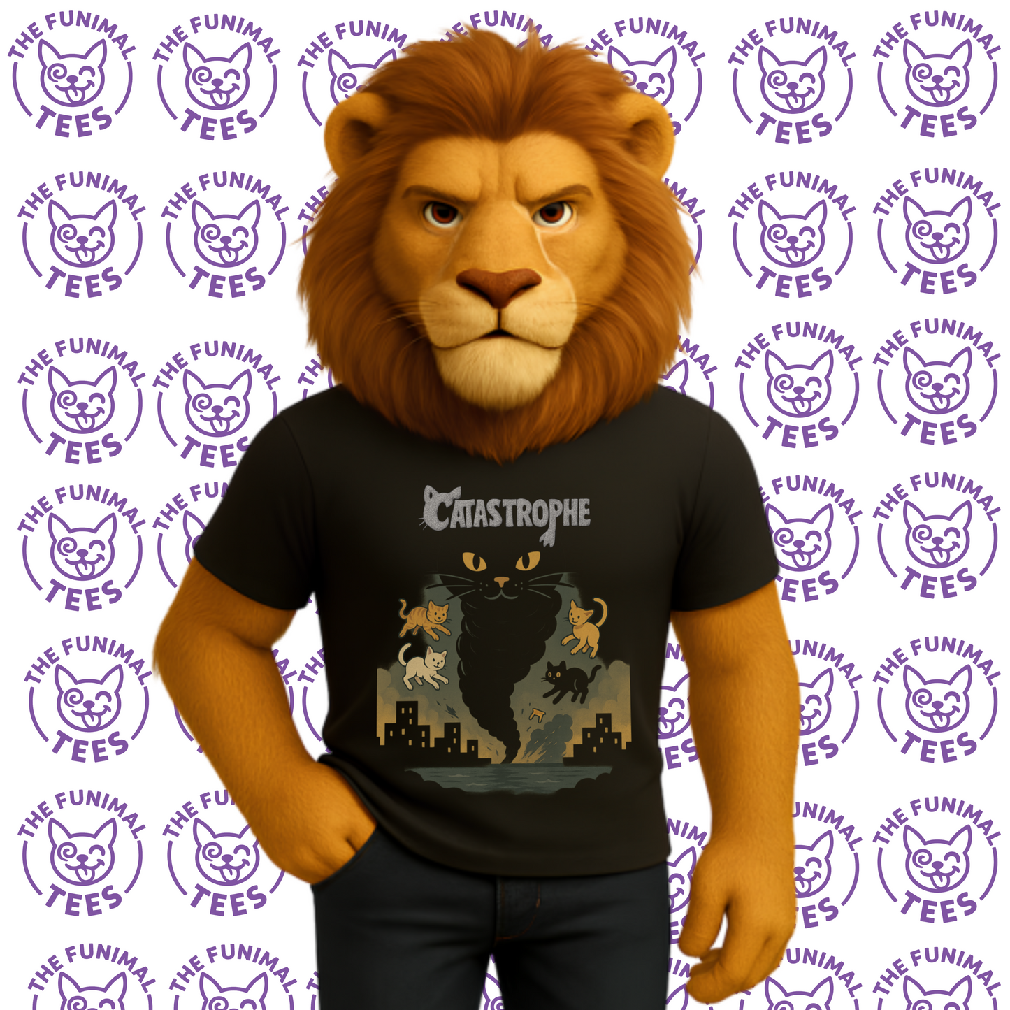 CATASTROPHE - Organic Cotton Unisex T-Shirt for Troublemaker Cat Owners