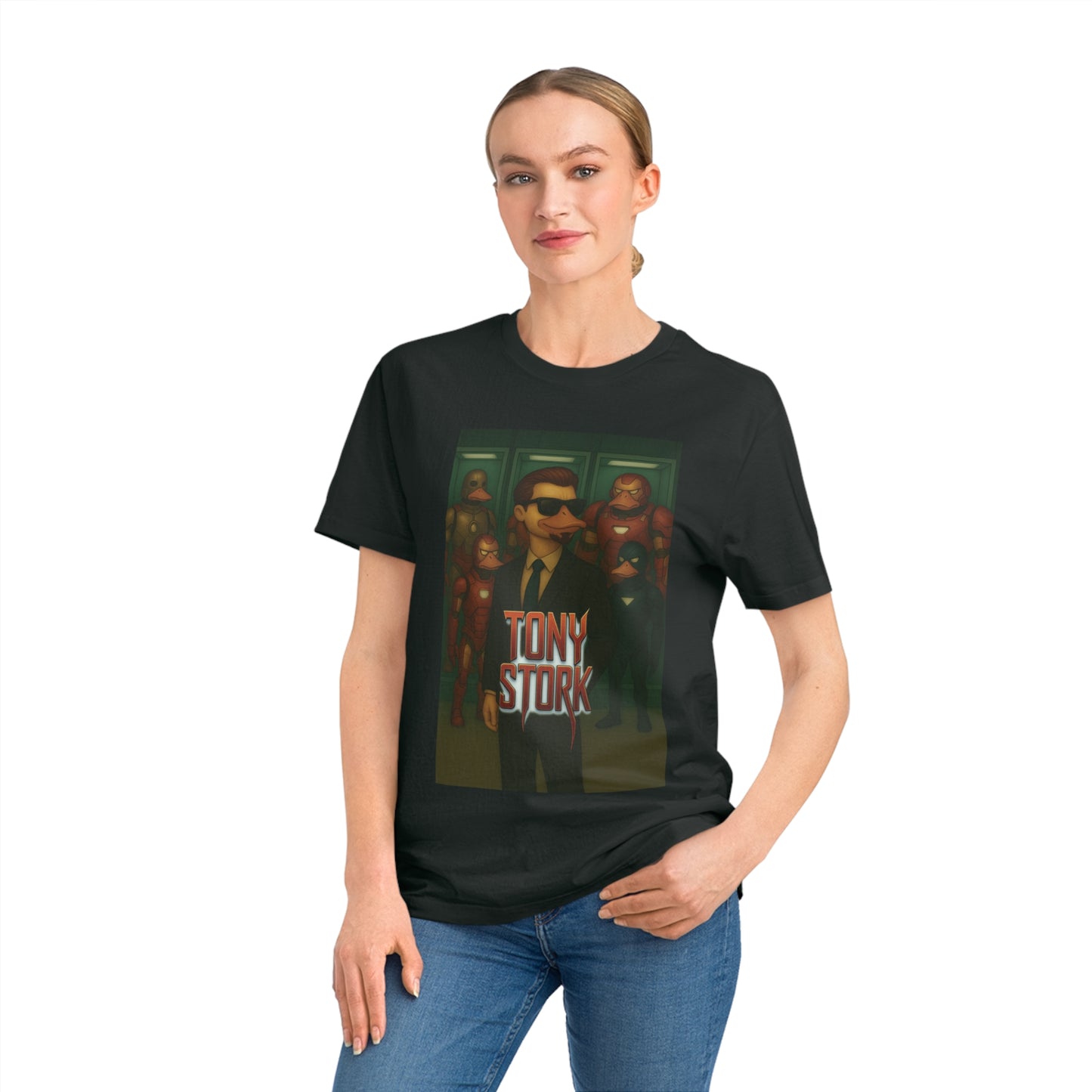 TONY STORK - Organic Cotton Unisex T-Shirt for Birdwatching Superheroes