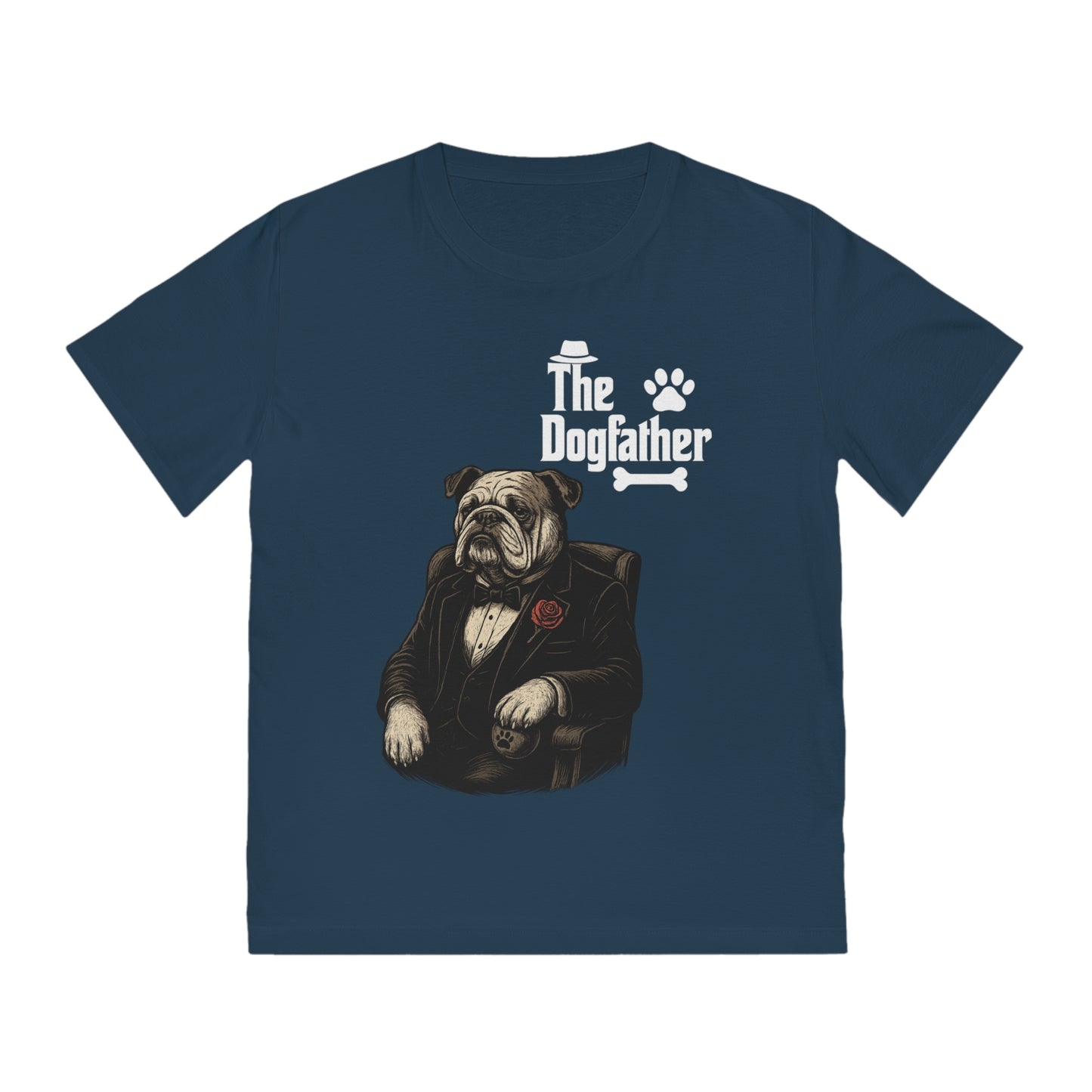 THE DOGFATHER - Organic Cotton Unisex T-Shirt for Dog-Loving Moviegoers