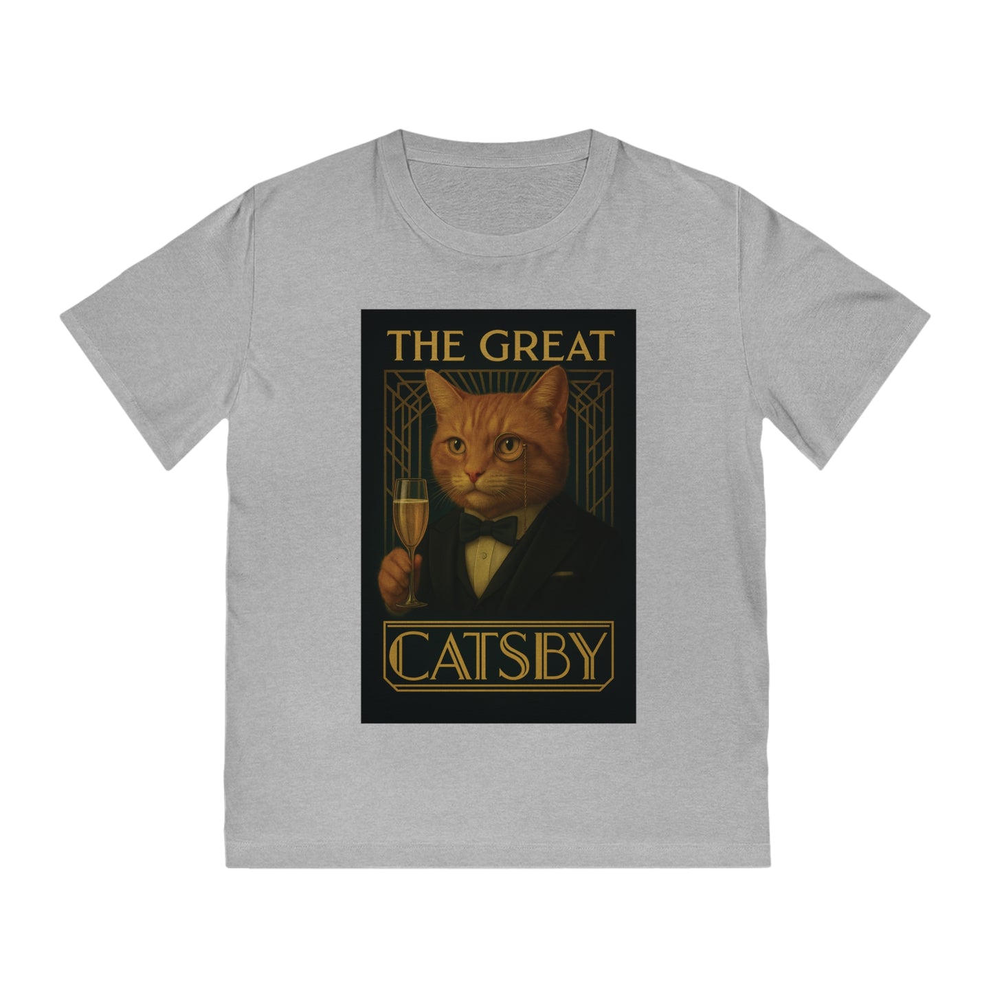 THE GREAT CATSBY - Organic Cotton Unisex T-Shirt for the Rich Cat