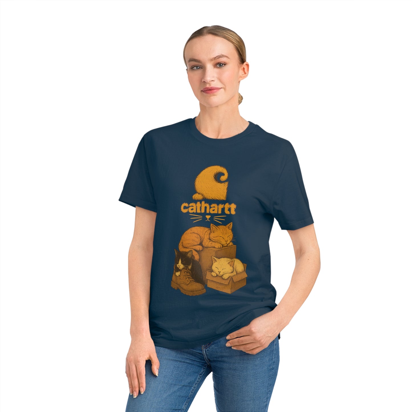 CATHARTT - Organic Cotton T-Shirt For The Worker Cat