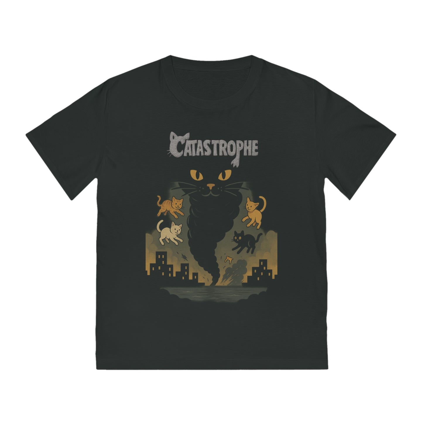 CATASTROPHE - Organic Cotton Unisex T-Shirt for Troublemaker Cat Owners