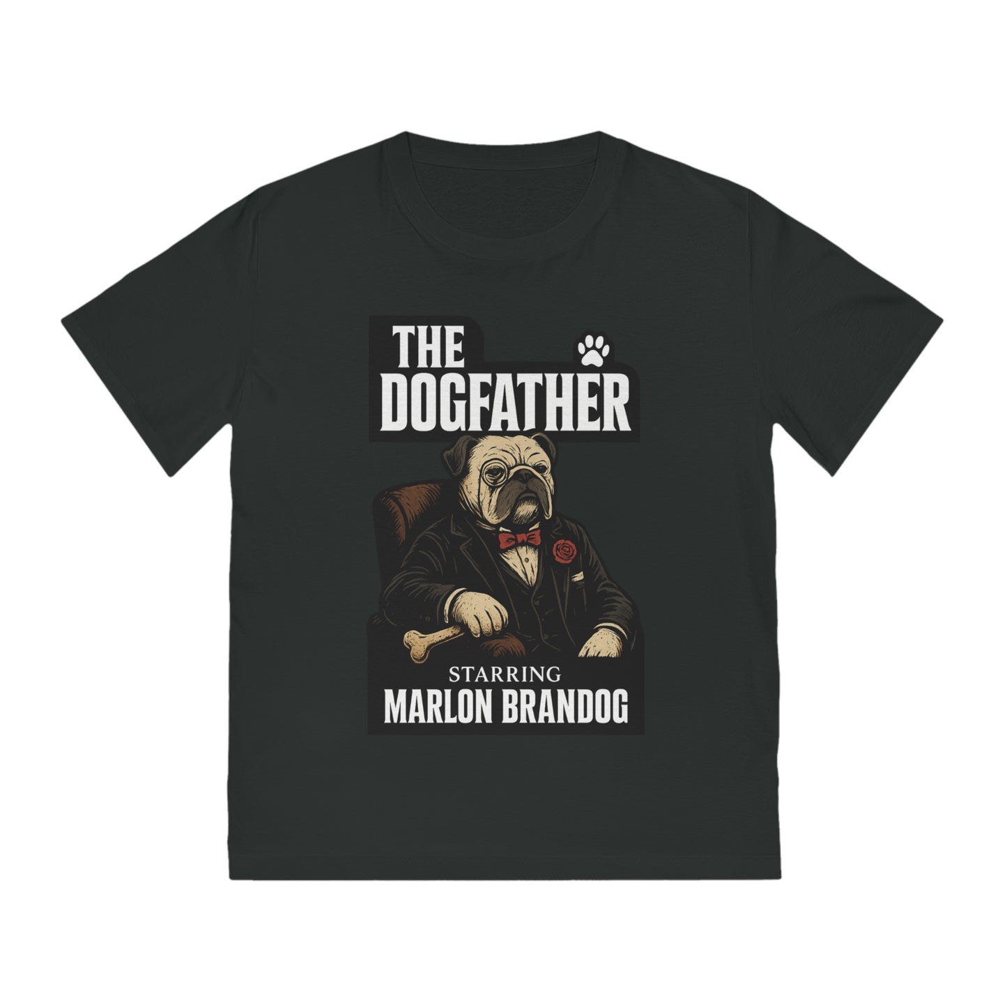 THE DOGFATHER - Organic Cotton Unisex T-Shirt for Dog-Loving Moviegoers