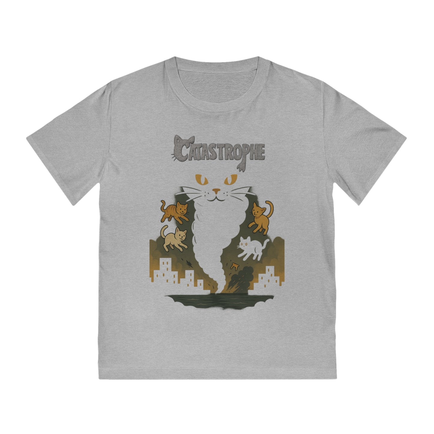 CATASTROPHE - Organic Cotton Unisex T-Shirt for Troublemaker Cat Owners