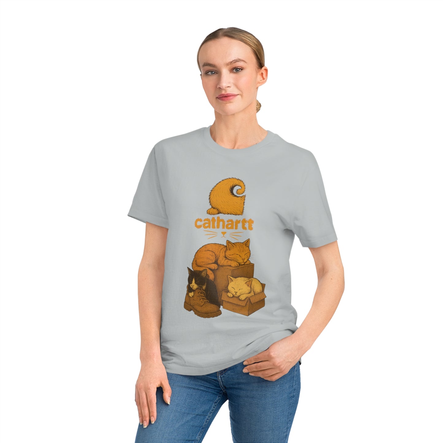 CATHARTT - Organic Cotton T-Shirt For The Worker Cat