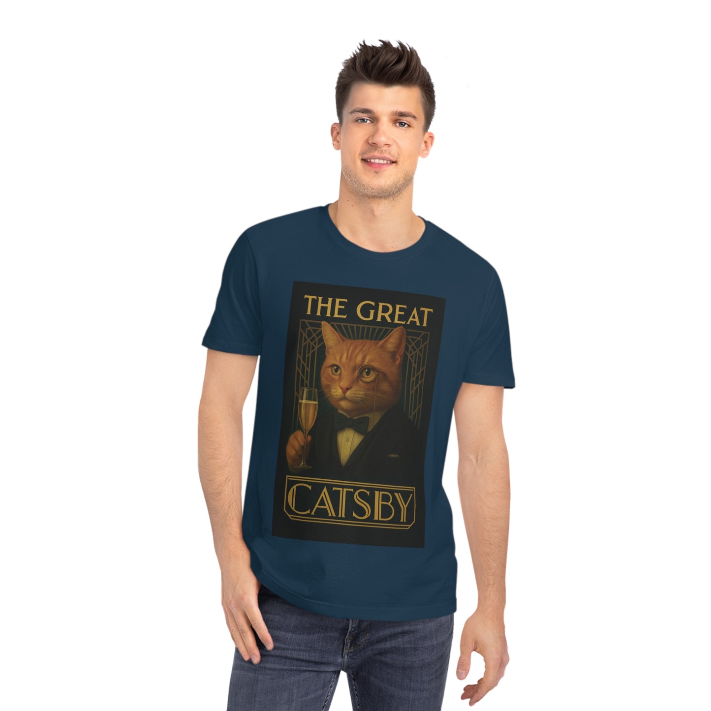 THE GREAT CATSBY - Organic Cotton Unisex T-Shirt for the Rich Cat