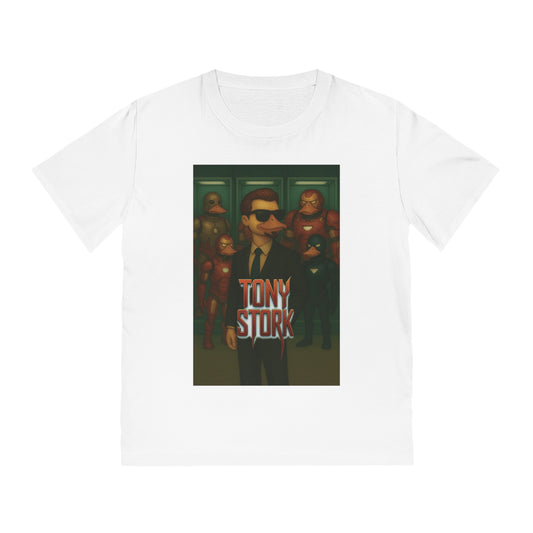 TONY STORK - Organic Cotton Unisex T-Shirt for Birdwatching Superheroes