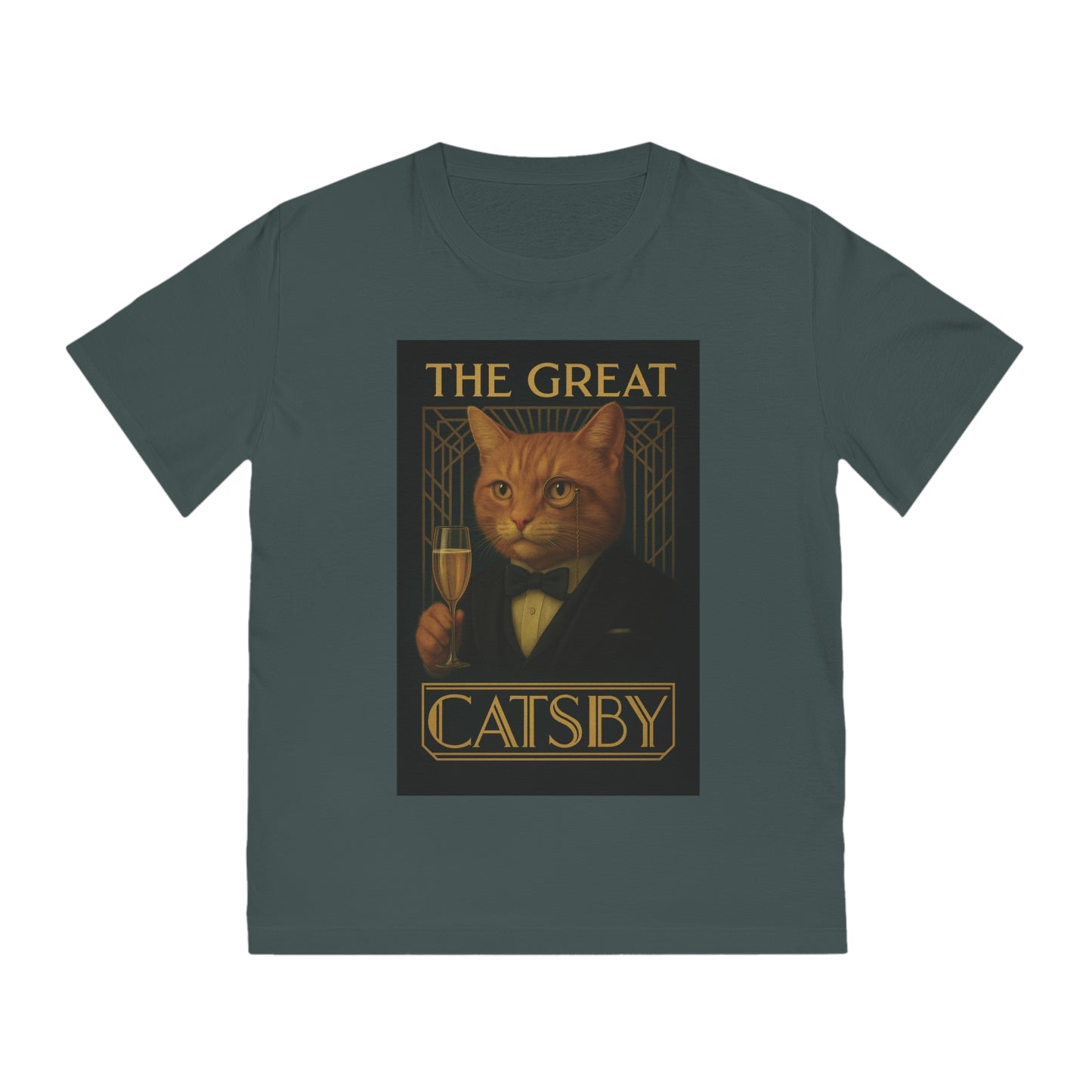 THE GREAT CATSBY - Organic Cotton Unisex T-Shirt for the Rich Cat