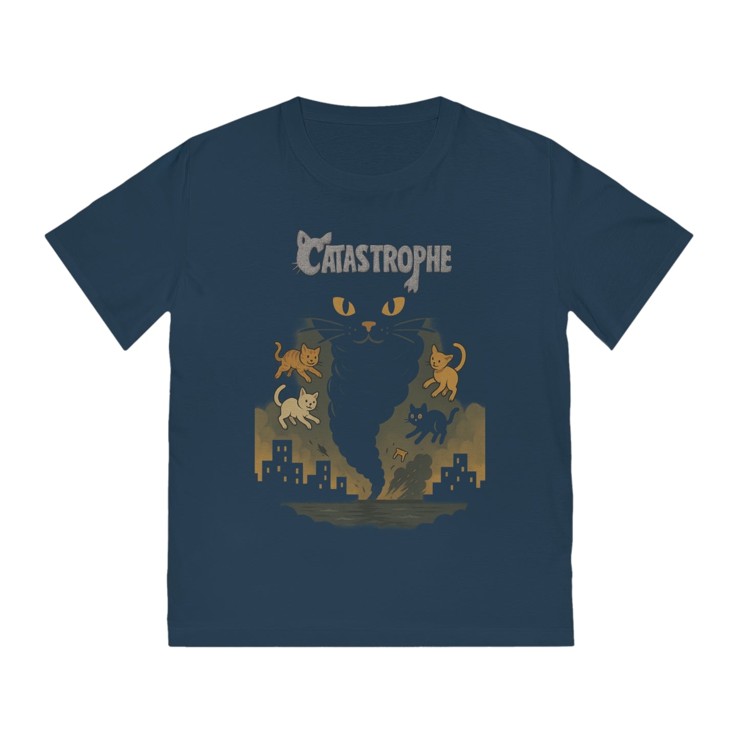 CATASTROPHE - Organic Cotton Unisex T-Shirt for Troublemaker Cat Owners