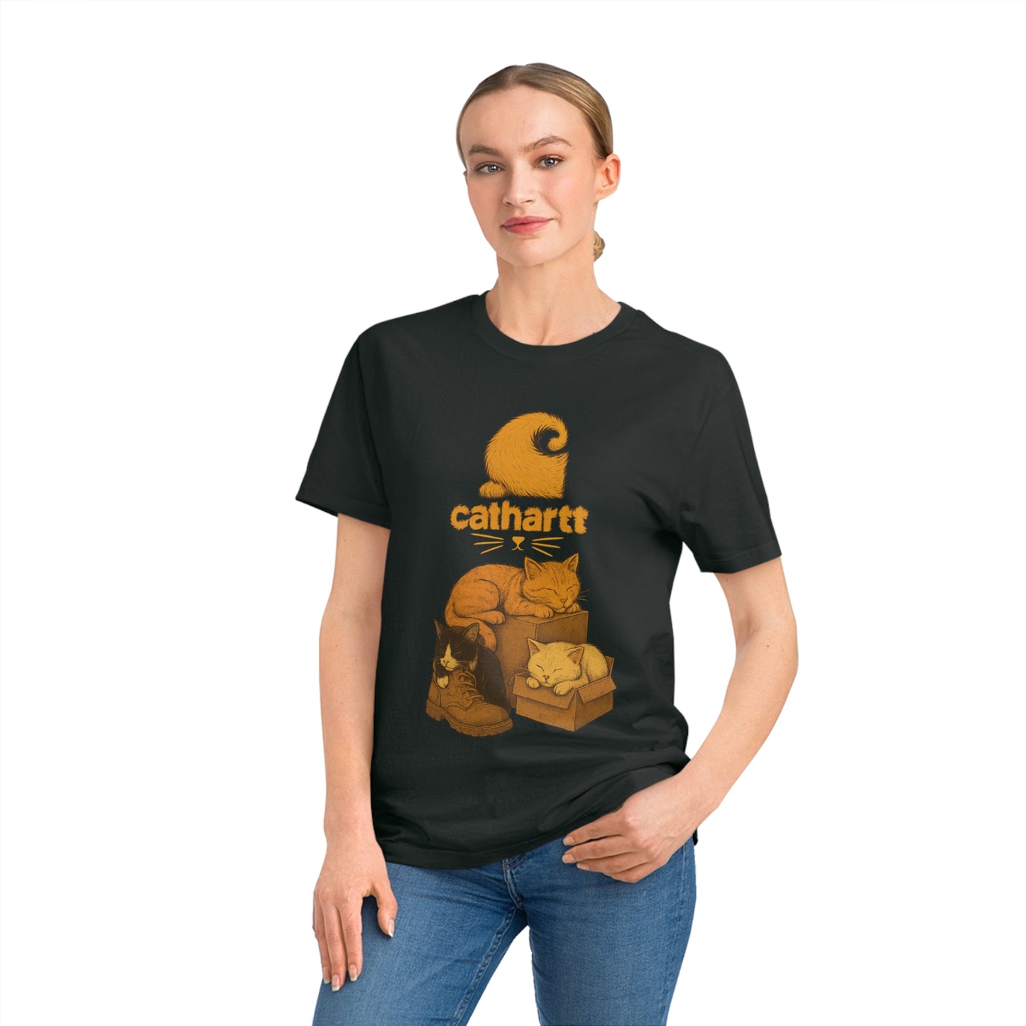CATHARTT - Organic Cotton T-Shirt For The Worker Cat