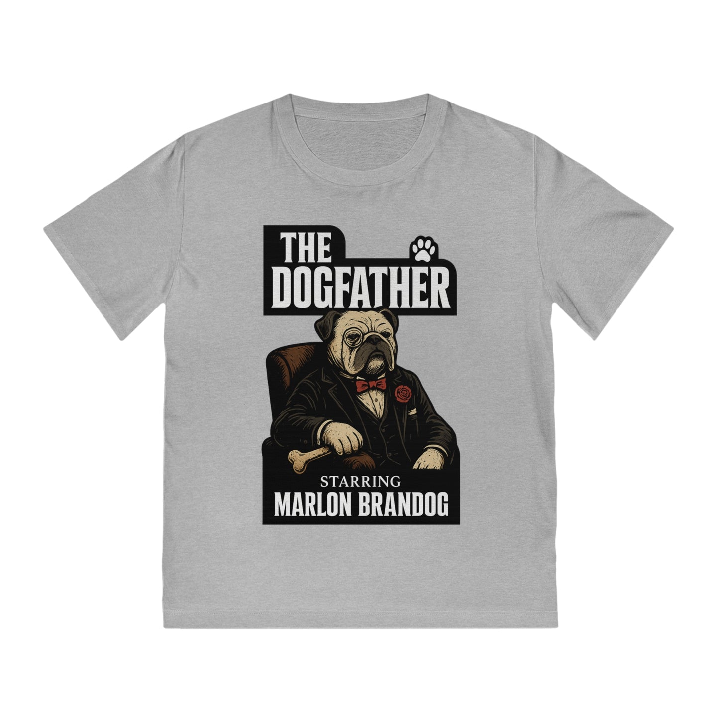 THE DOGFATHER - Organic Cotton Unisex T-Shirt for Dog-Loving Moviegoers